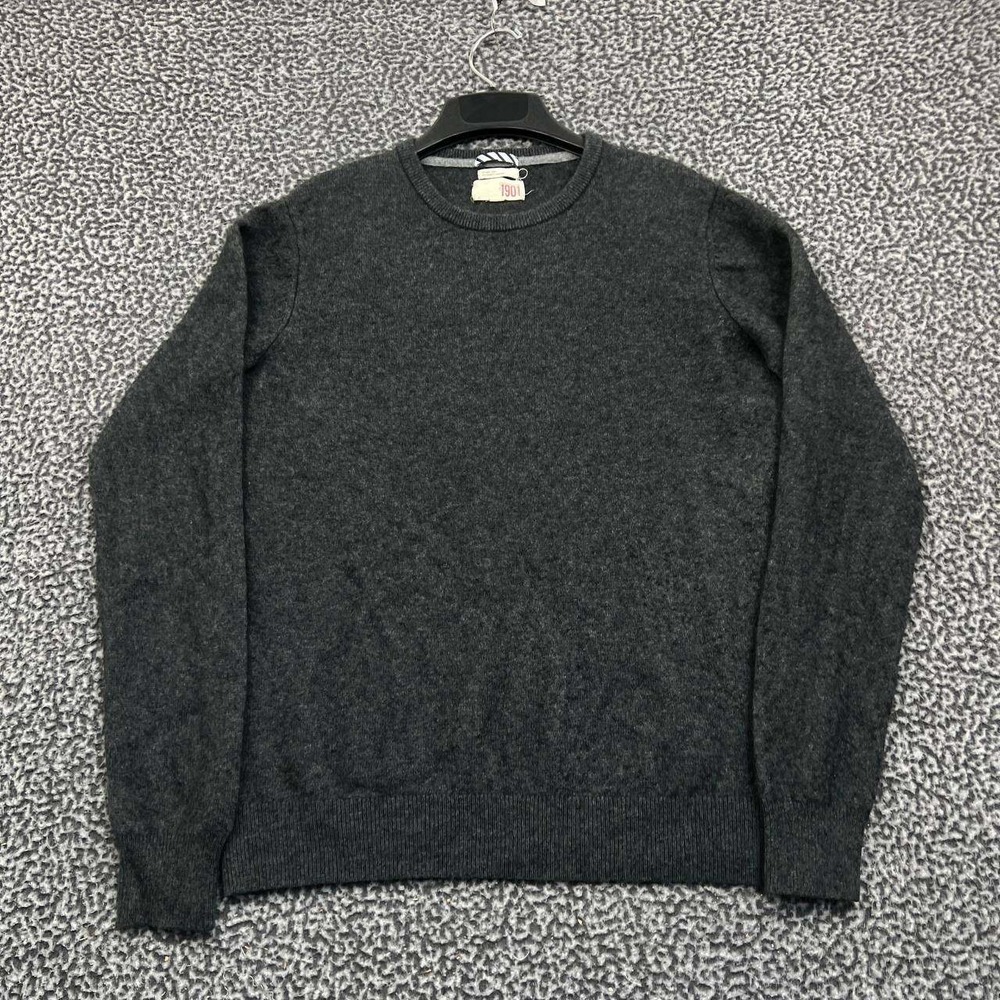 1901 Mens XXL Charcoal‎ Gray Wool Cashmere Blend Crewneck Sweater Pullover